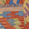 Handmade Multi Kilim Geometric 10' Runner