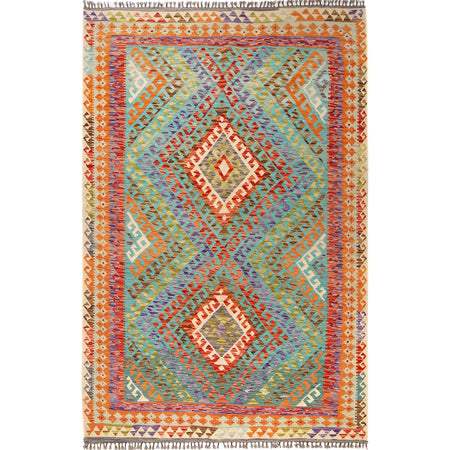 Handmade Multi Kilim Geometric 7x10 ft