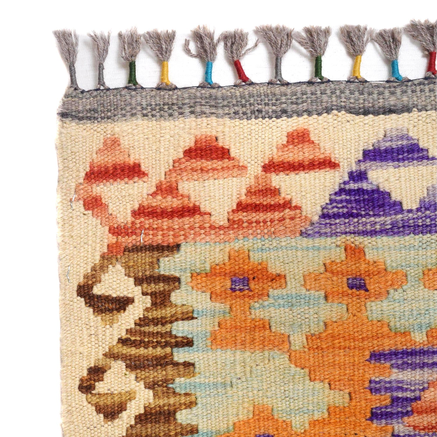 Handmade Multi Kilim Geometric 7x10 ft