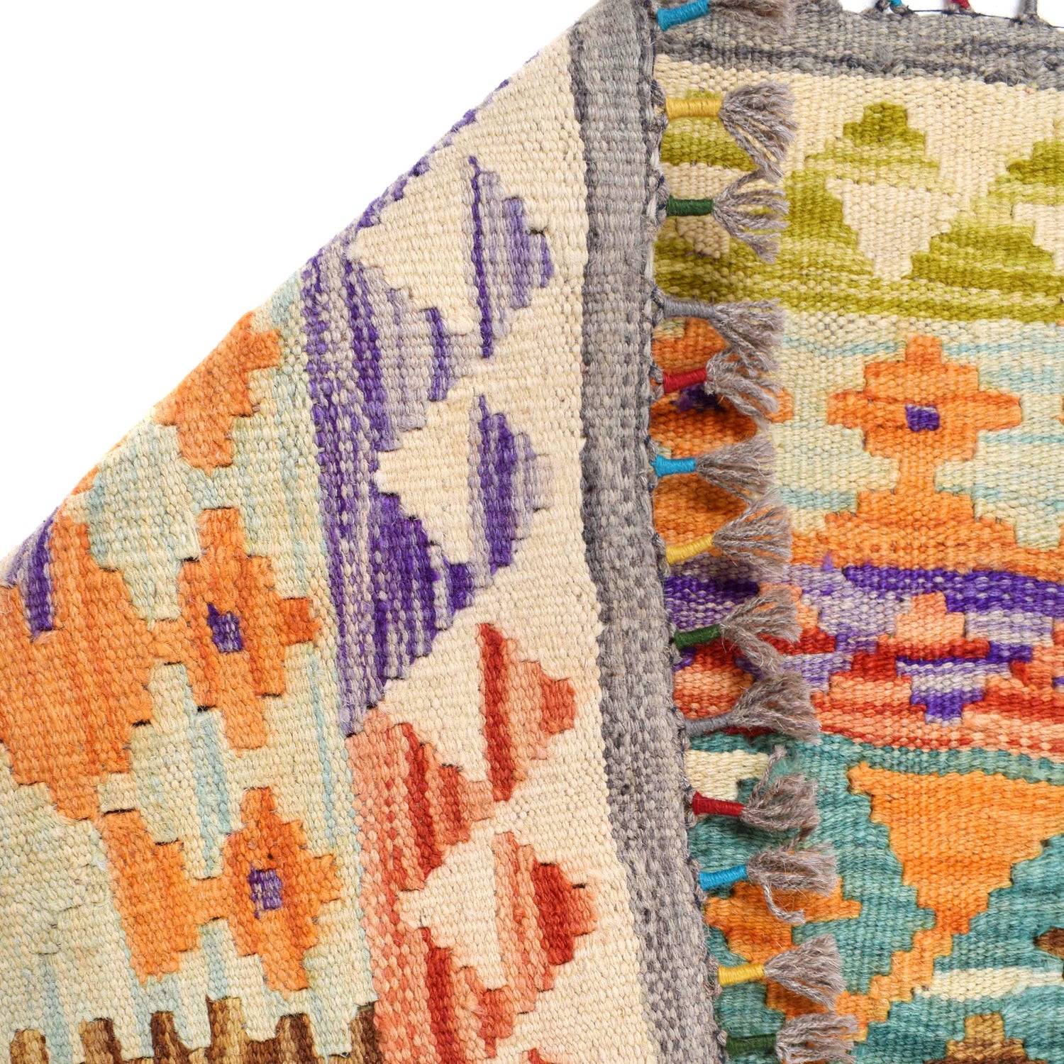 Handmade Multi Kilim Geometric 7x10 ft