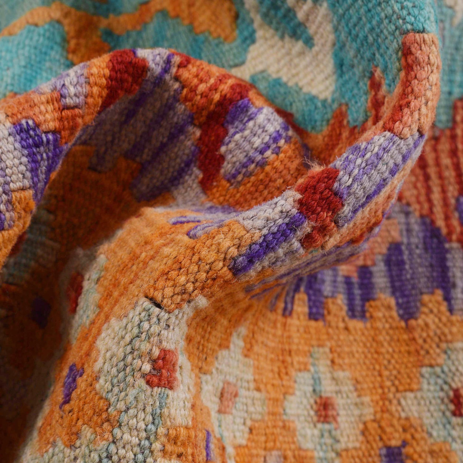 Handmade Multi Kilim Geometric 7x10 ft