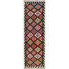 Handmade Multi Kilim Geometric 10' Runner