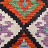 Handmade Multi Kilim Geometric 10' Runner