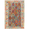 Handmade Multi Kilim Geometric 5x8 ft