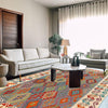 Handmade Multi Kilim Geometric 5x8 ft