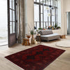 Khal Mohammadi Rug Handmade Red 3x5 ft