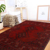 Khal Mohammadi Rug Handmade Red 3x5 ft