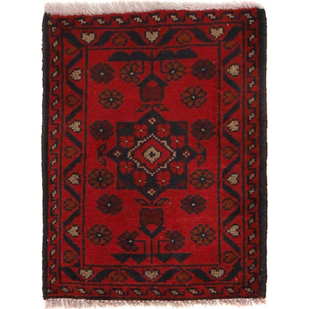 Handmade Wool Doormat Red Floral