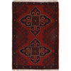 Handmade Wool Doormat Red Floral