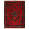 Handmade Wool Doormat Red Floral