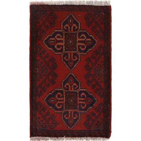Handmade Wool Doormat Red Floral