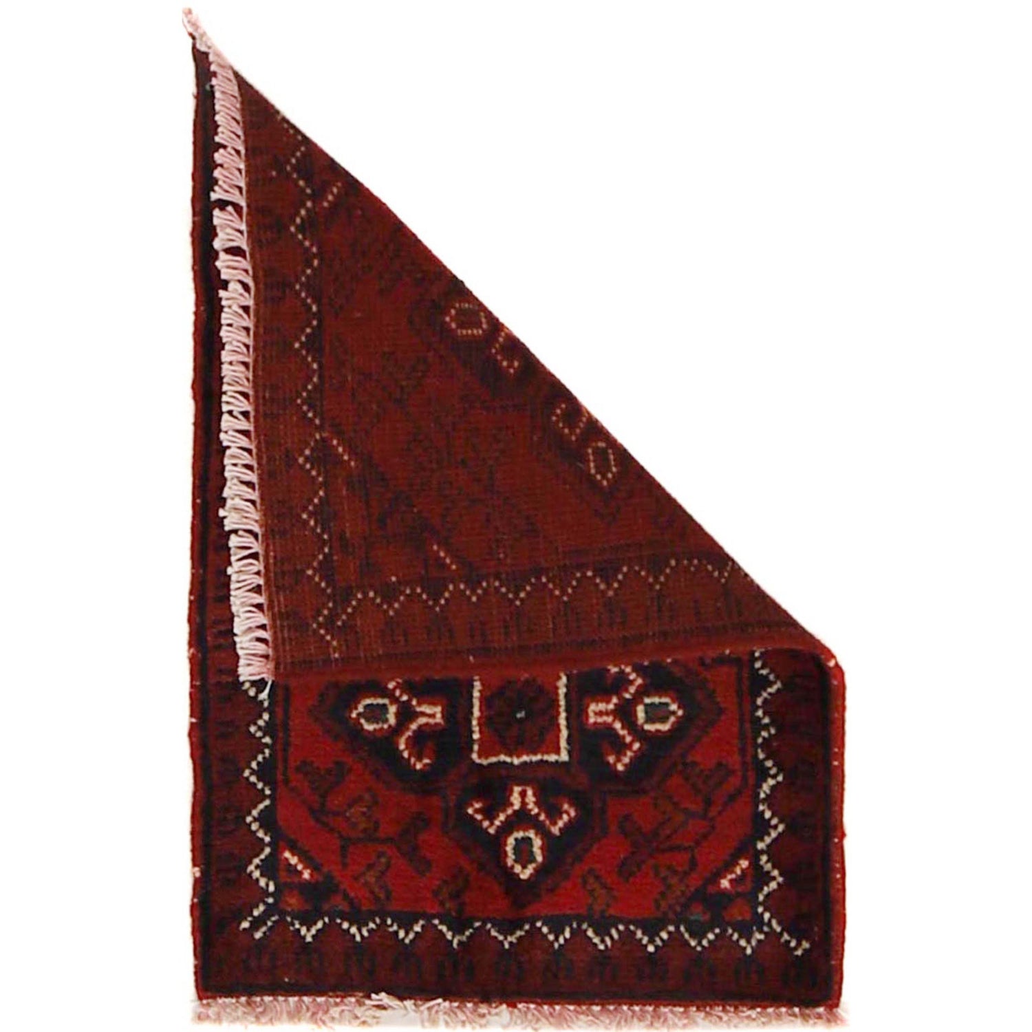 Handmade Wool Doormat Red Floral