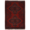 Handmade Wool Doormat Red Floral