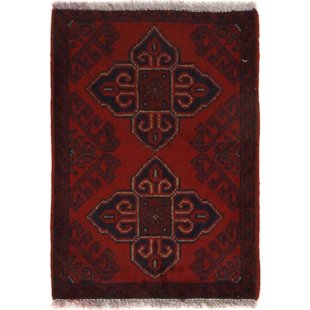 Handmade Wool Doormat Red Floral