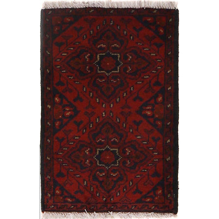 Handmade Wool Doormat Red Floral