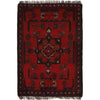 Handmade Wool Doormat Red Floral