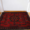 Handmade Wool Doormat Red Floral