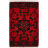 Handmade Wool Doormat Red Floral