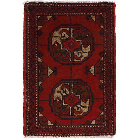 Handmade Wool Doormat Red Floral