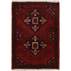 Handmade Wool Doormat Red Floral