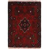 Handmade Wool Doormat Red Floral