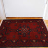 Handmade Wool Doormat Red Floral