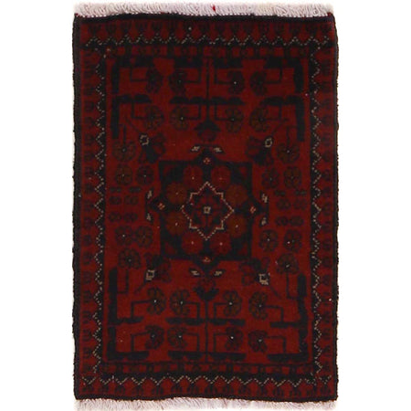 Handmade Wool Doormat Red Floral
