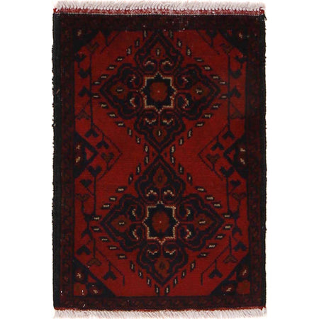 Handmade Wool Doormat Red Floral