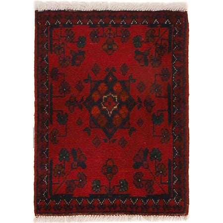 Handmade Wool Doormat Red Floral