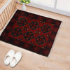 Handmade Wool Doormat Red Floral