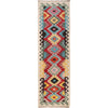 Handmade Multi Kilim Geometric 6' Runner