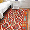 Handmade Multi Kilim Geometric 4x7 ft