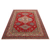 Kazak Rug Handmade Red Medallion 7x10 ft