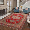 Kazak Rug Handmade Red Medallion 7x10 ft
