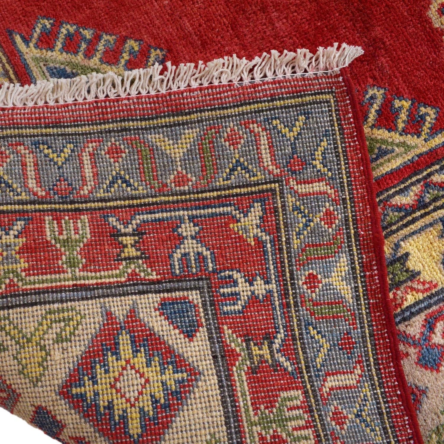 Kazak Rug Handmade Red Medallion 7x10 ft
