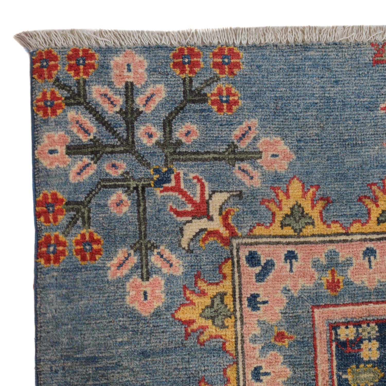 Bakhtiar Area Rug Handmade Blue Floral 8x10 ft
