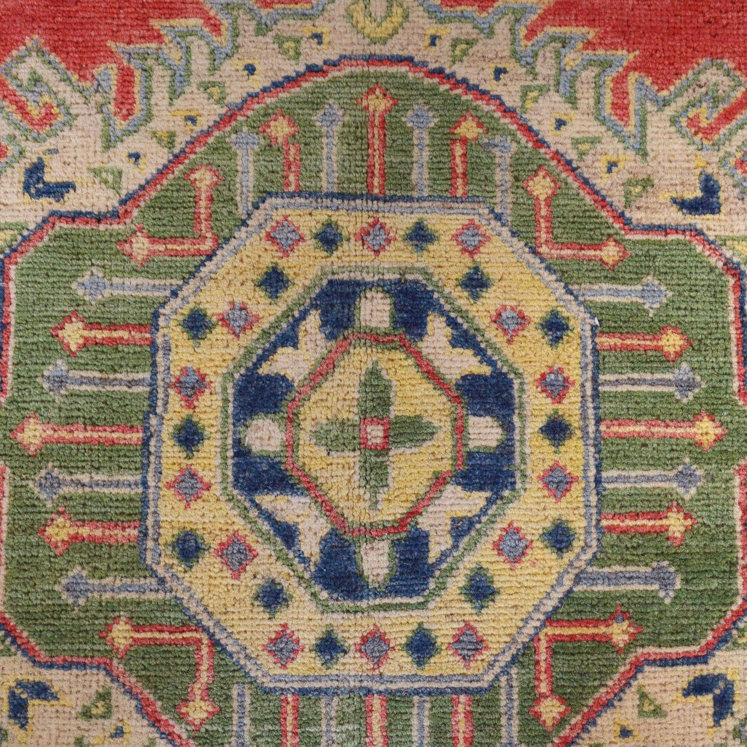 Kazak Rug Handmade Multi Medallion 9x12 ft