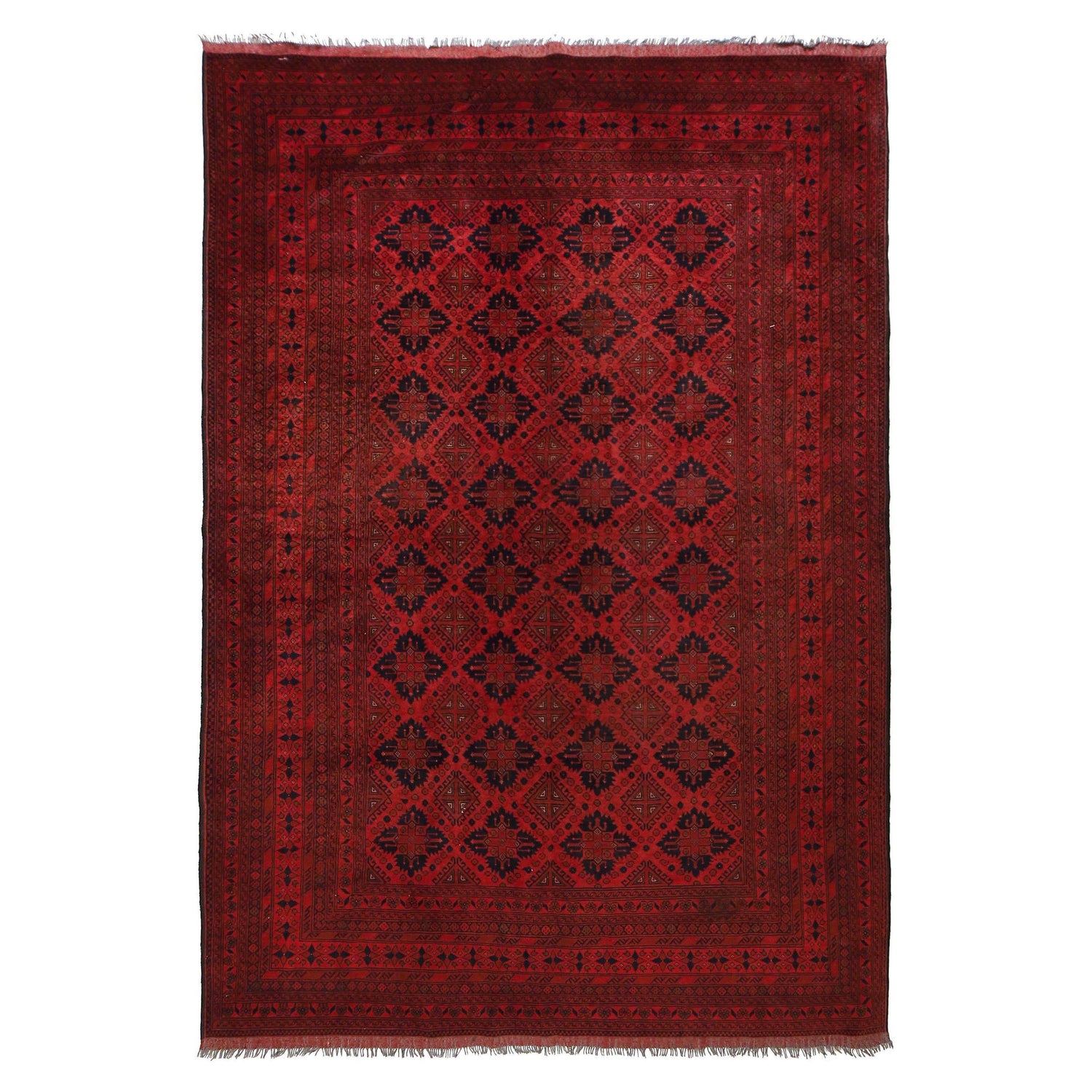 Khal Mohammadi Rug Handmade Red 7x10 ft