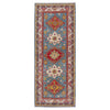 Kazak Rug Handmade Blue Medallion 6' Runner