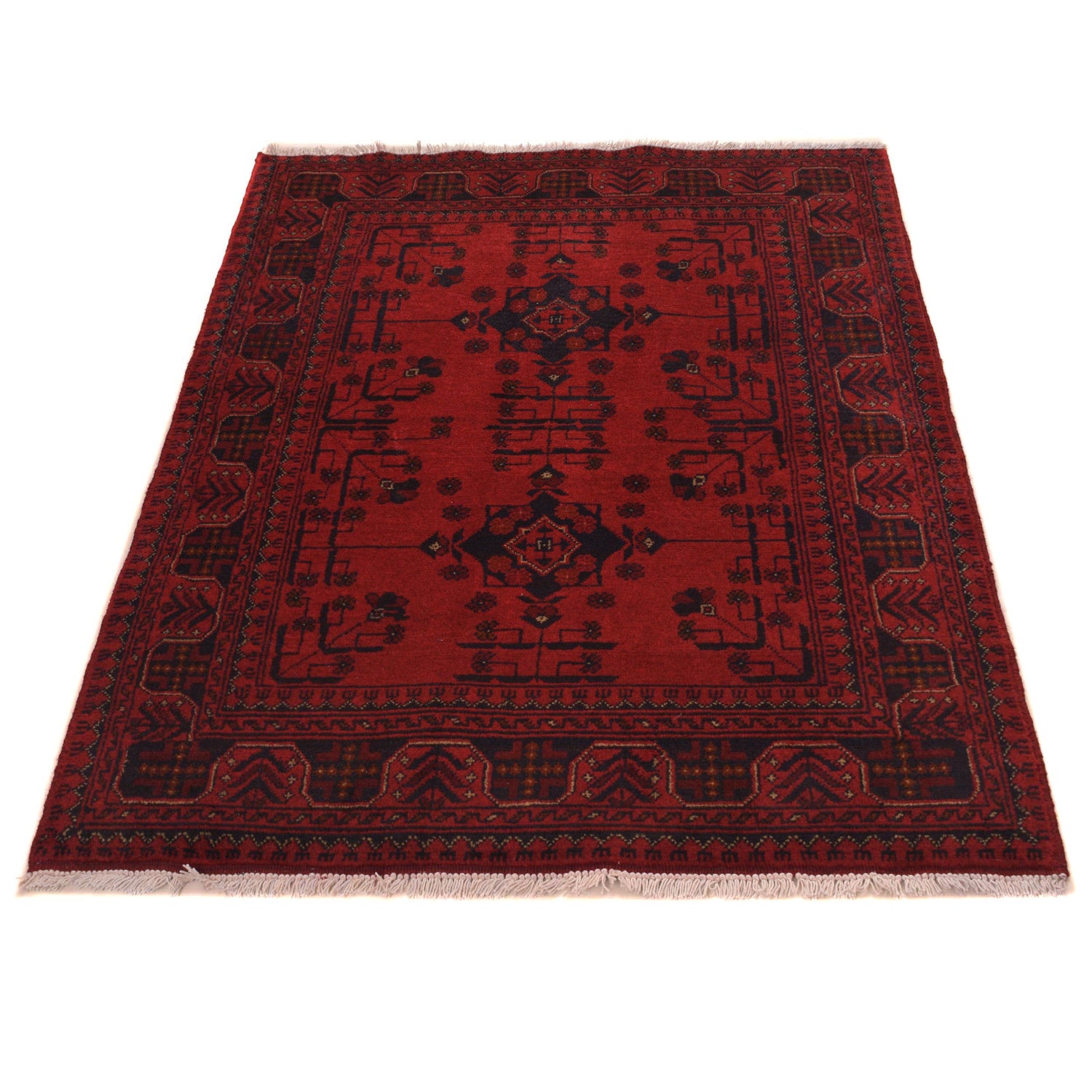Khal Mohammadi Rug Handmade Red 3x5 ft