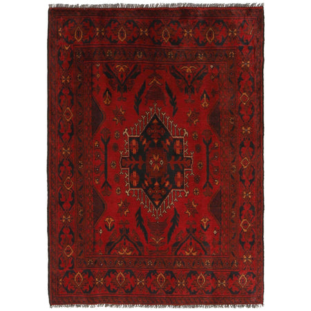 Khal Mohammadi Rug Handmade Red 3x5 ft