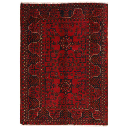 Khal Mohammadi Rug Handmade Red 3x5 ft