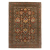 Sultani Area Rug Handmade Brown Floral 4x6 ft