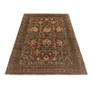 Sultani Area Rug Handmade Brown Floral 4x6 ft