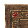 Sultani Area Rug Handmade Brown Floral 4x6 ft