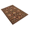 Sultani Area Rug Handmade Brown Floral 3x5 ft