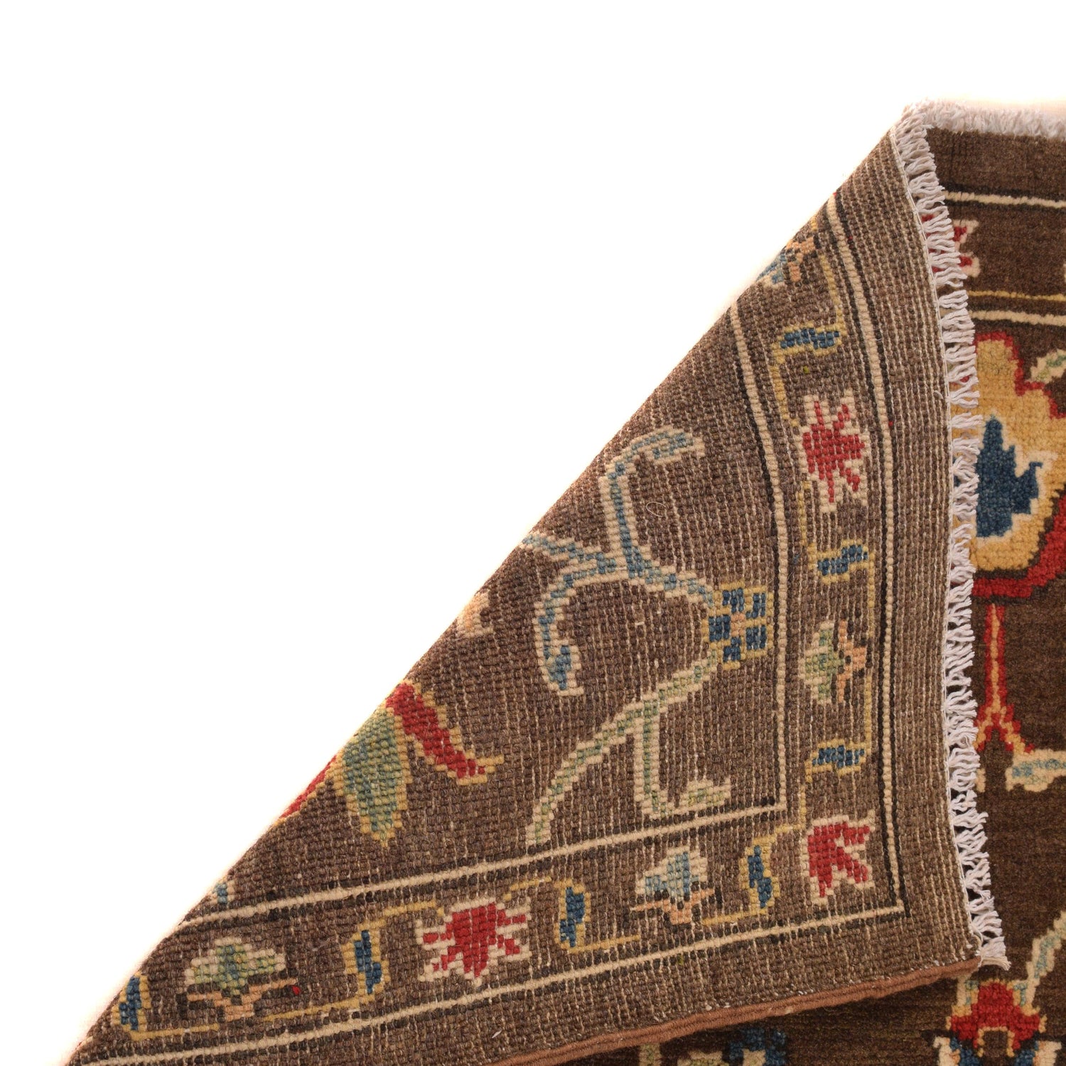 Sultani Area Rug Handmade Brown Floral 3x5 ft