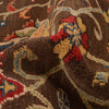 Sultani Area Rug Handmade Brown Floral 3x5 ft