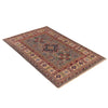 Kazak Rug Handmade Gray Medallion 3x5 ft