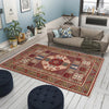 Mamluk Area Rug Handmade Brown Medallion 3x5 ft